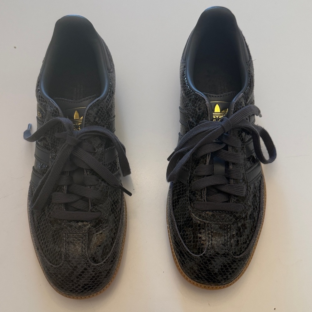 Adidas Samba Women's Black Textured Sneakers